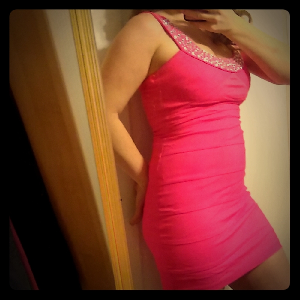 Pink sexy dress size 5